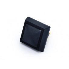 12mm Square Push Button Switch - Black